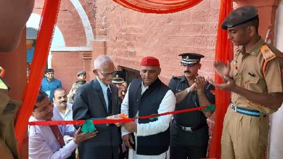 Akhilesh Yadav Participated in Diamond Jubilee Celebration of National Military School Dholpur