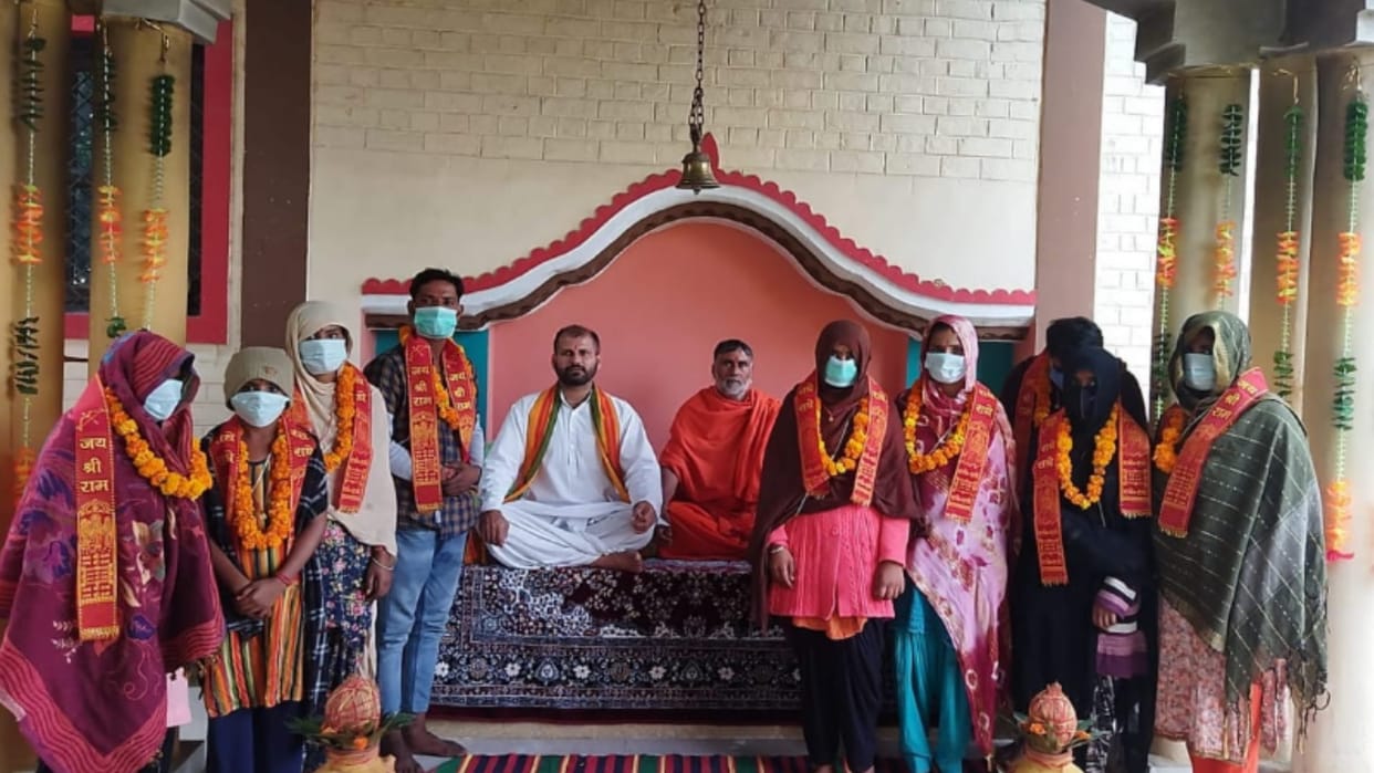 UP people converted in Muzaffarnagar left Muslim religion and adopted Hinduism