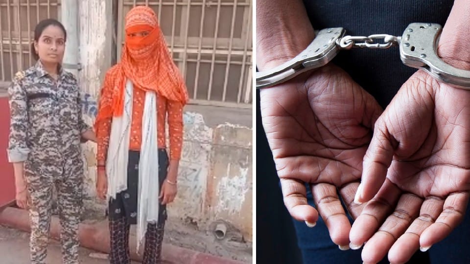 पुलिस ने डकैत गुड्डा गुर्जर की भतीजी को कारतूस के साथ गिरफ्तार किया है।