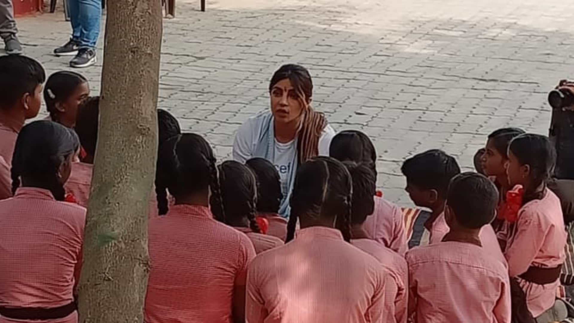Second day of Priyanka Chopra in Lucknow.