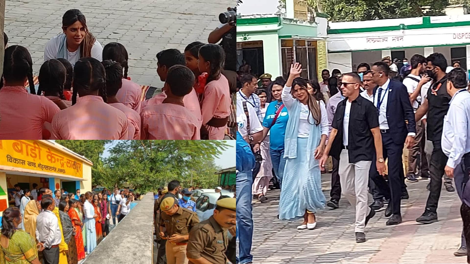 Second day of Priyanka Chopra in Lucknow.
