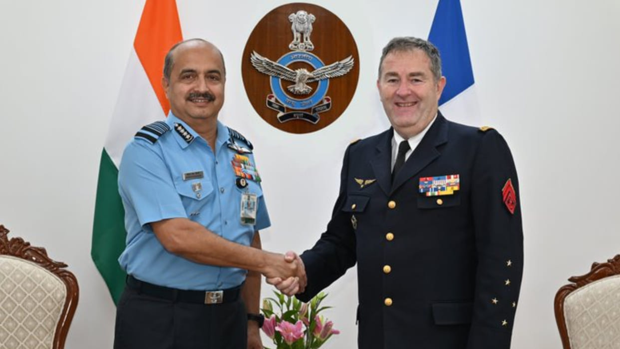IAF chief Chaudhari holds talks with French counterpart
