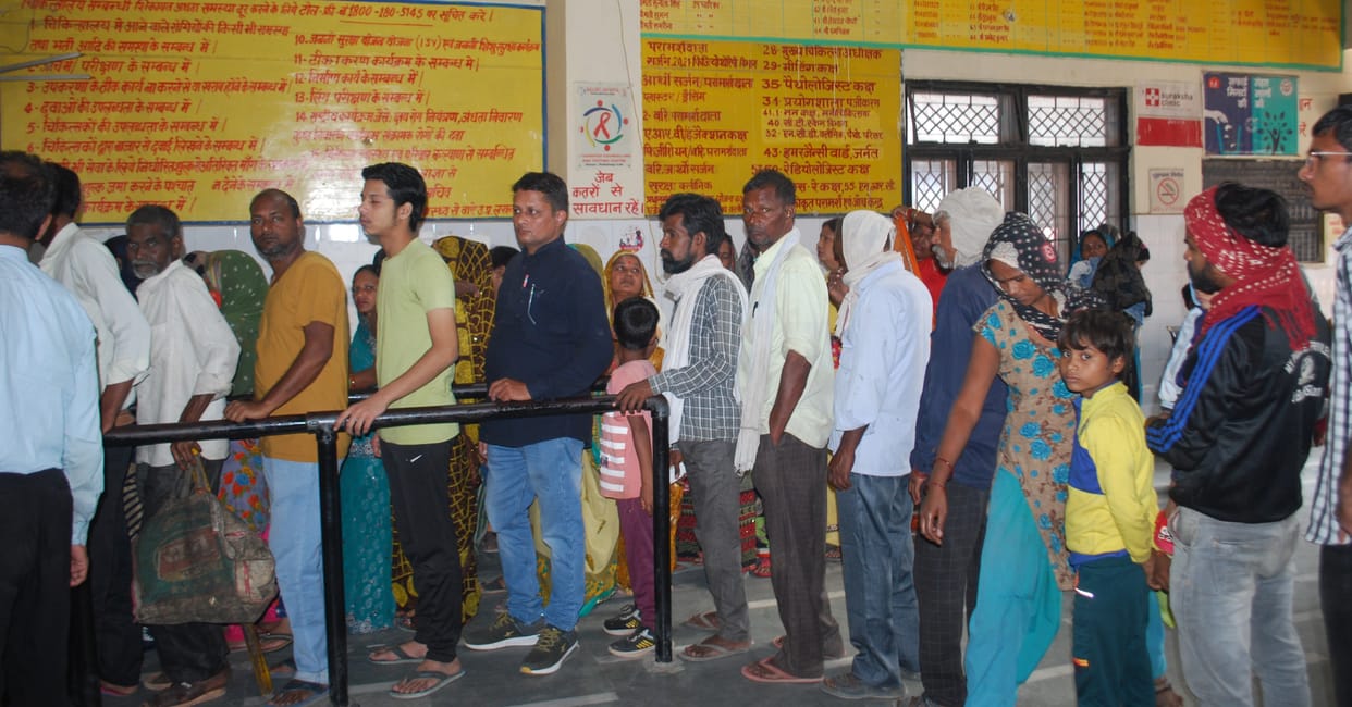 More than two thousand patients reached the OPD of the district hospital
