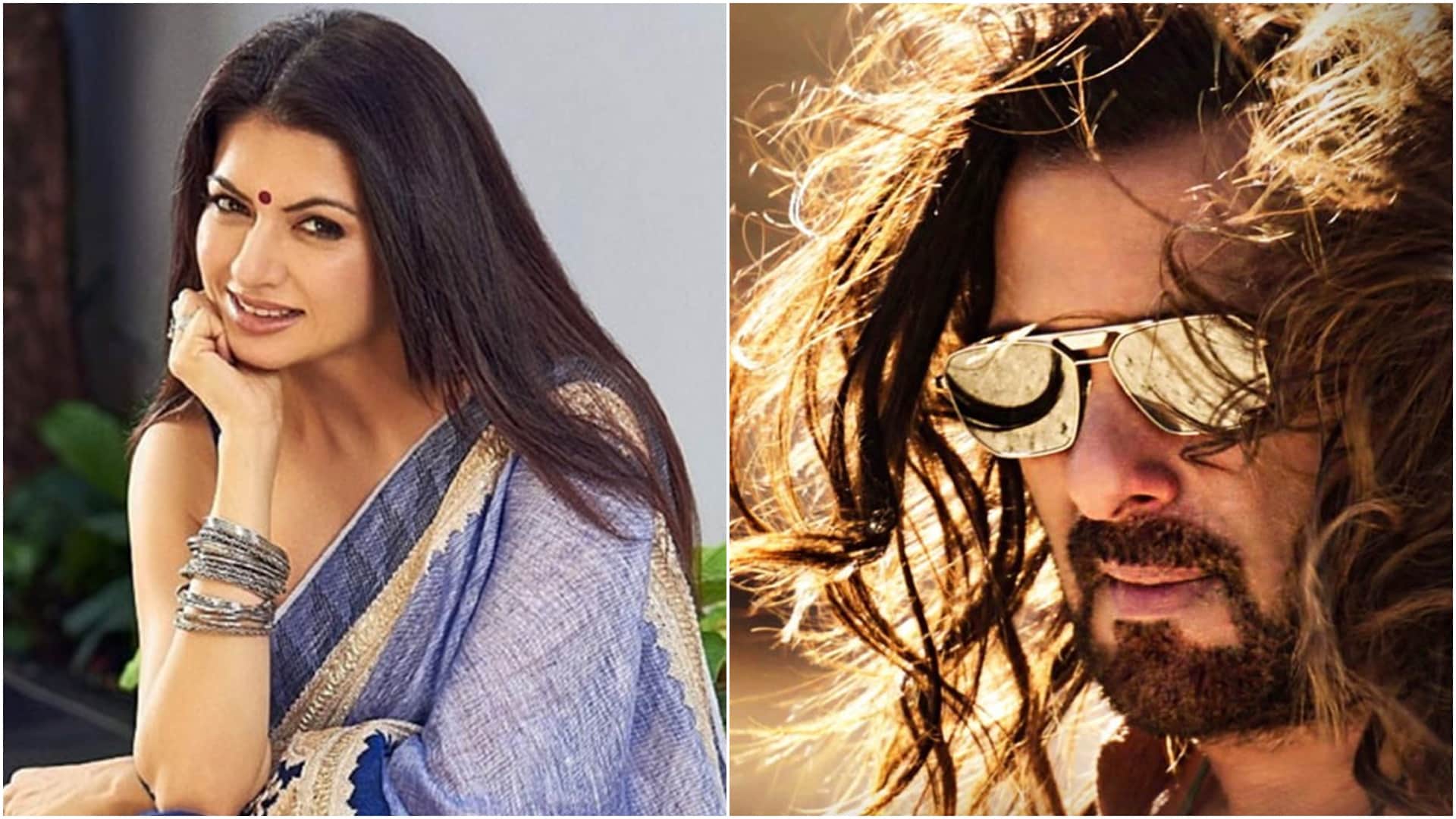 Salman Khan reunites with his maine pyar kiya co star bhagyashree in kisi ka bhai kisi ki jaan video viral