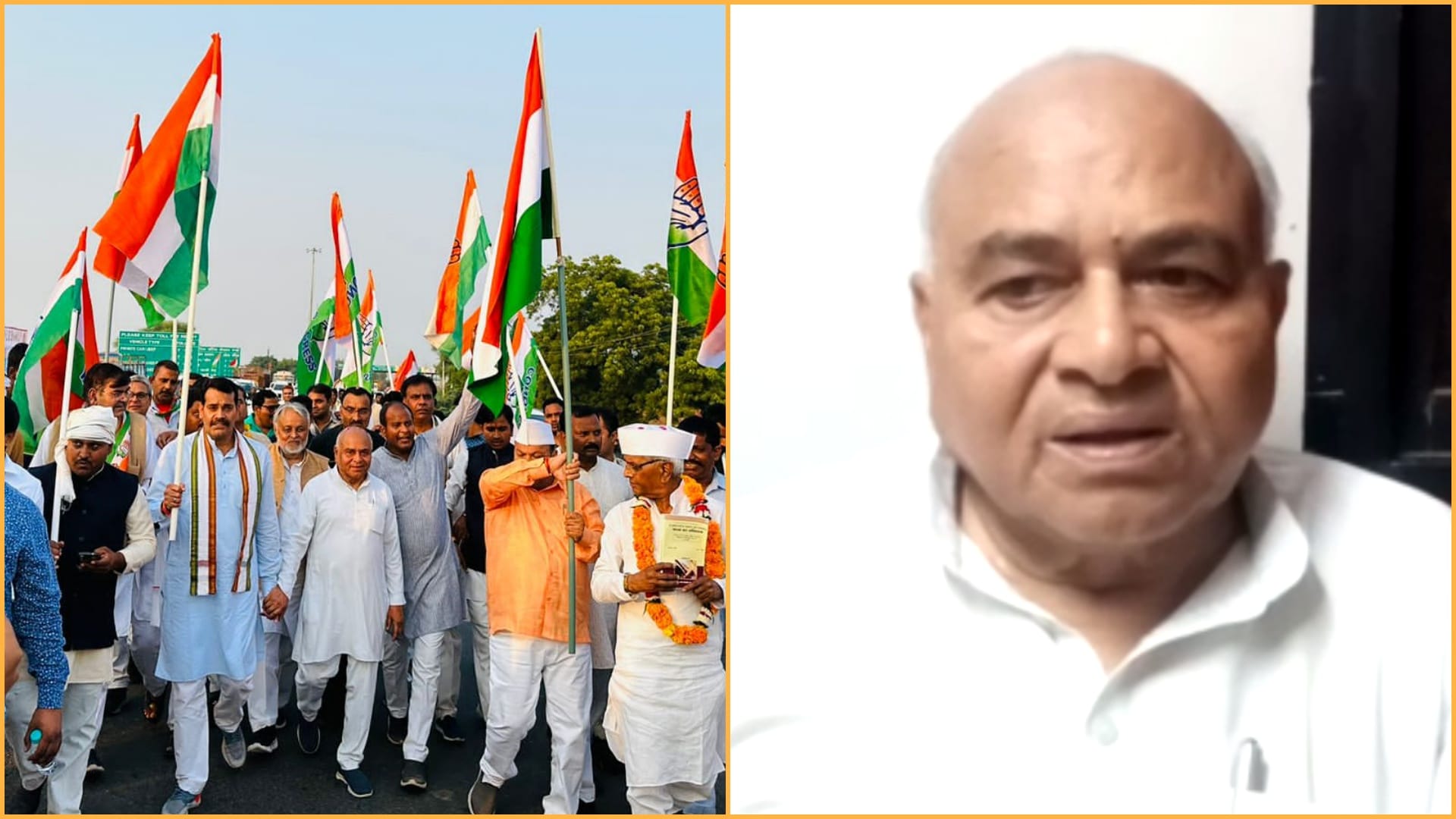 Leader of Opposition Dr Govind Singh narrowly escaped in Firing in Bharat Jodo Yatra in Gwalior