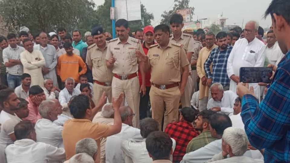 Villagers blocked national highway in Charkhi Dadri