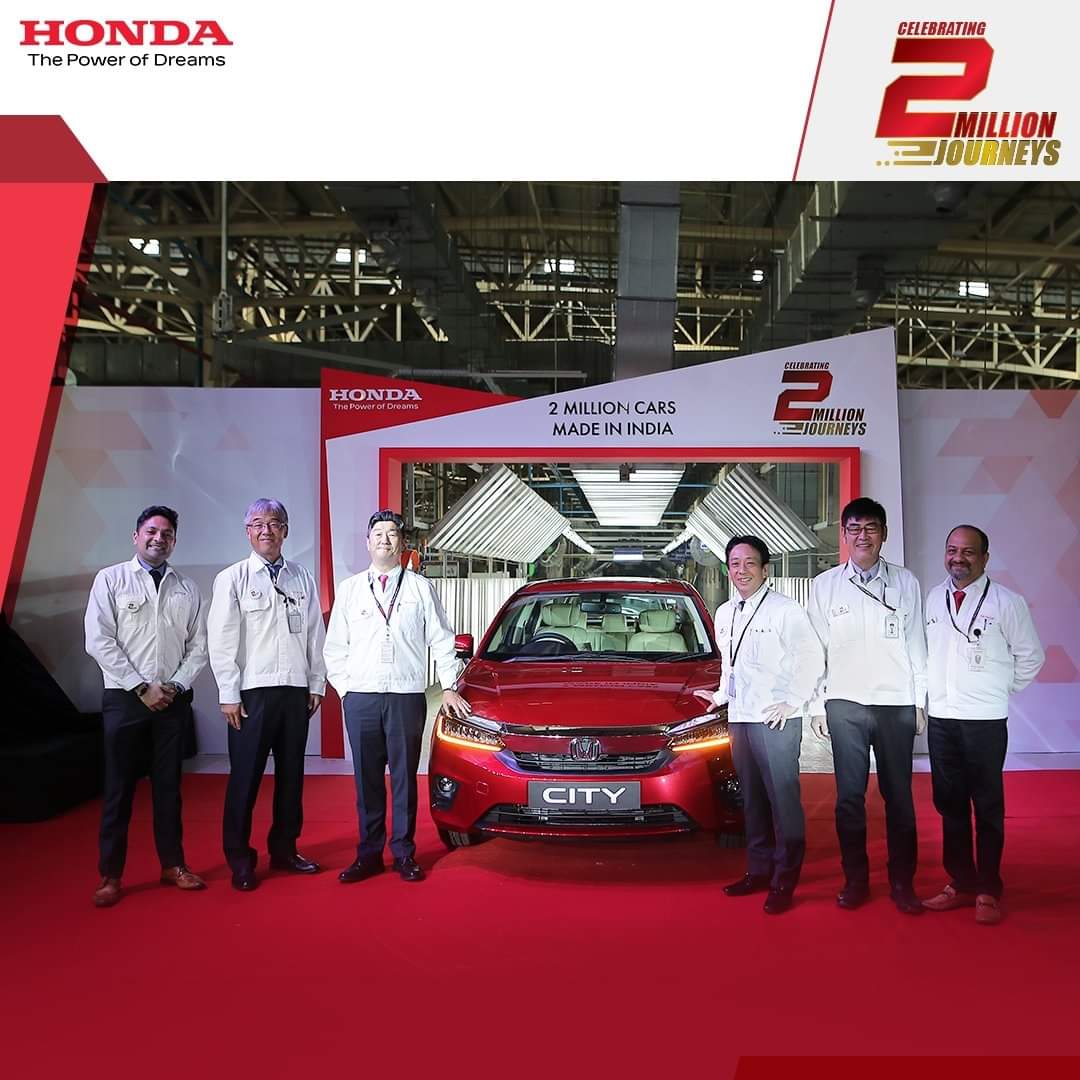 Honda Cars India announces 2 Million Production Milestone in cumulative production of Honda cars in India