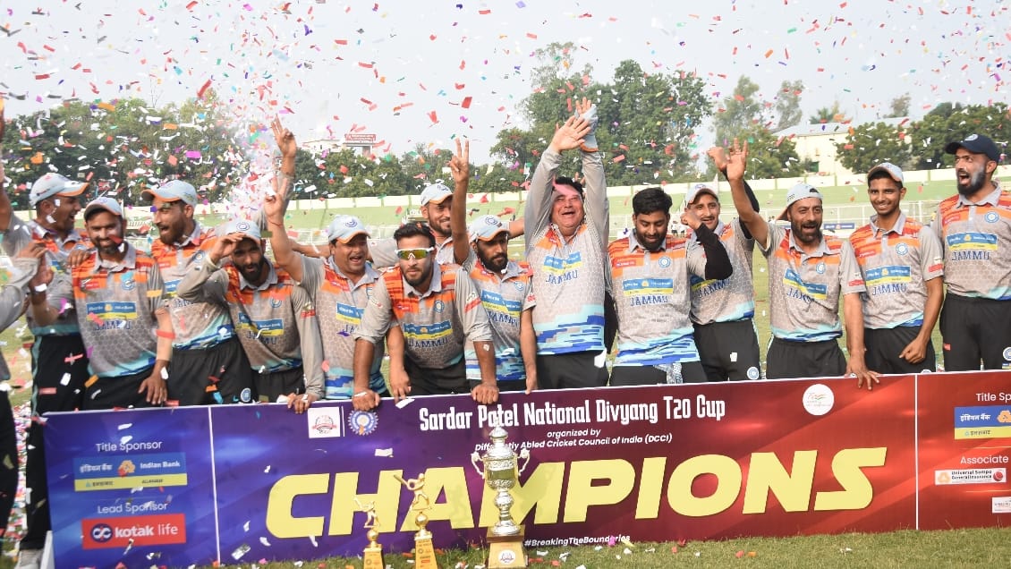 Jammu Kashmir team became champion in National Disability T20 Cricket Tournament
