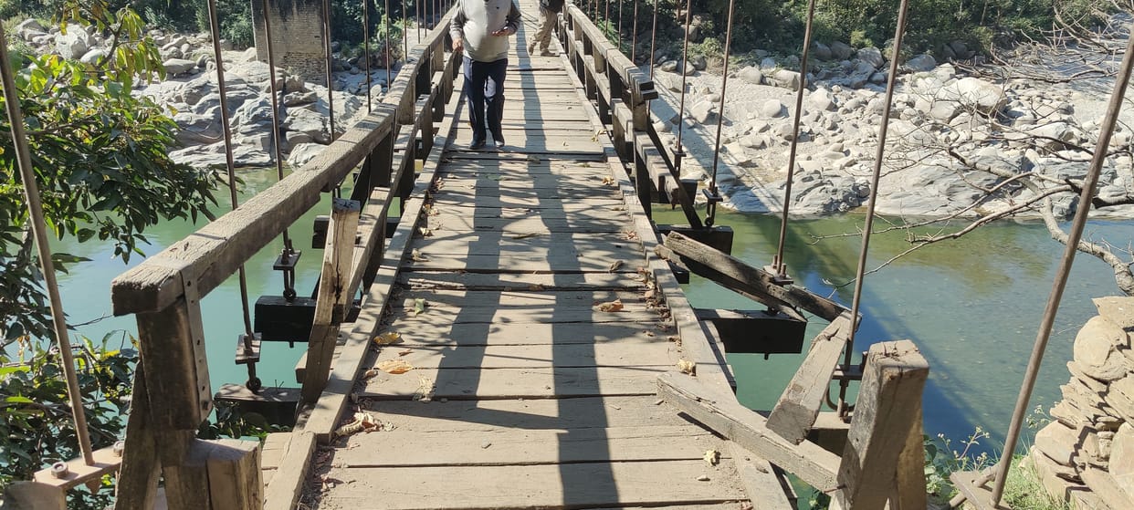 mandi news himachal news bridge not built beas river jagar binaul mandi