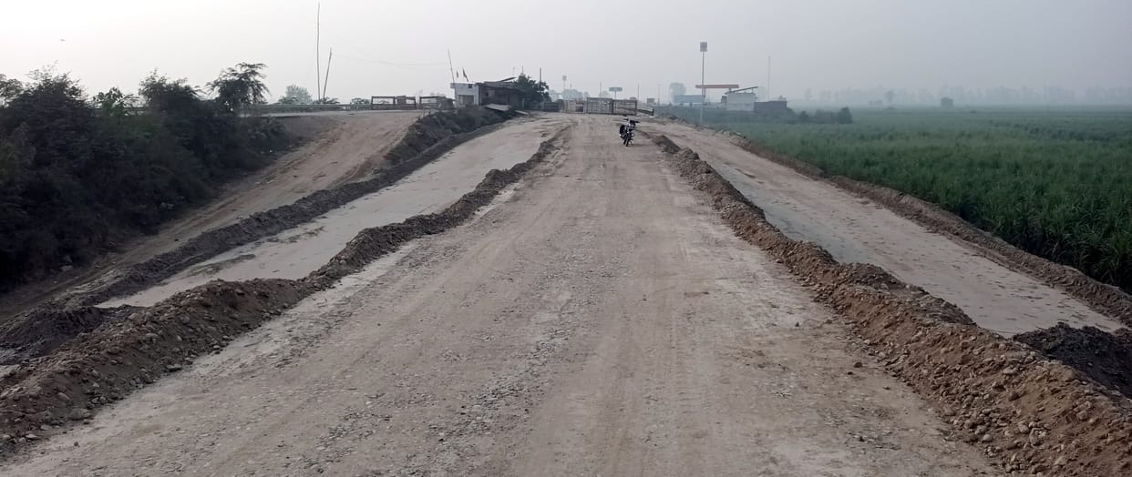Yamuna river bridge ready in Bidoli, approach road work incomplete