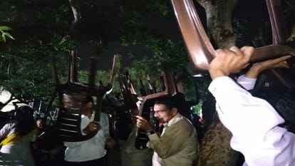 Maharas to be held in Jawaharbagh postponed due to rain Hema Malini was give presentation