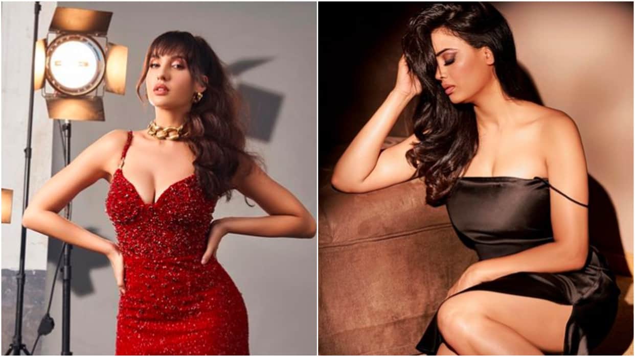 nora fatehi red dress look shweta tiwari shama sonakshi kareena rakul preet kajol celebrity updates