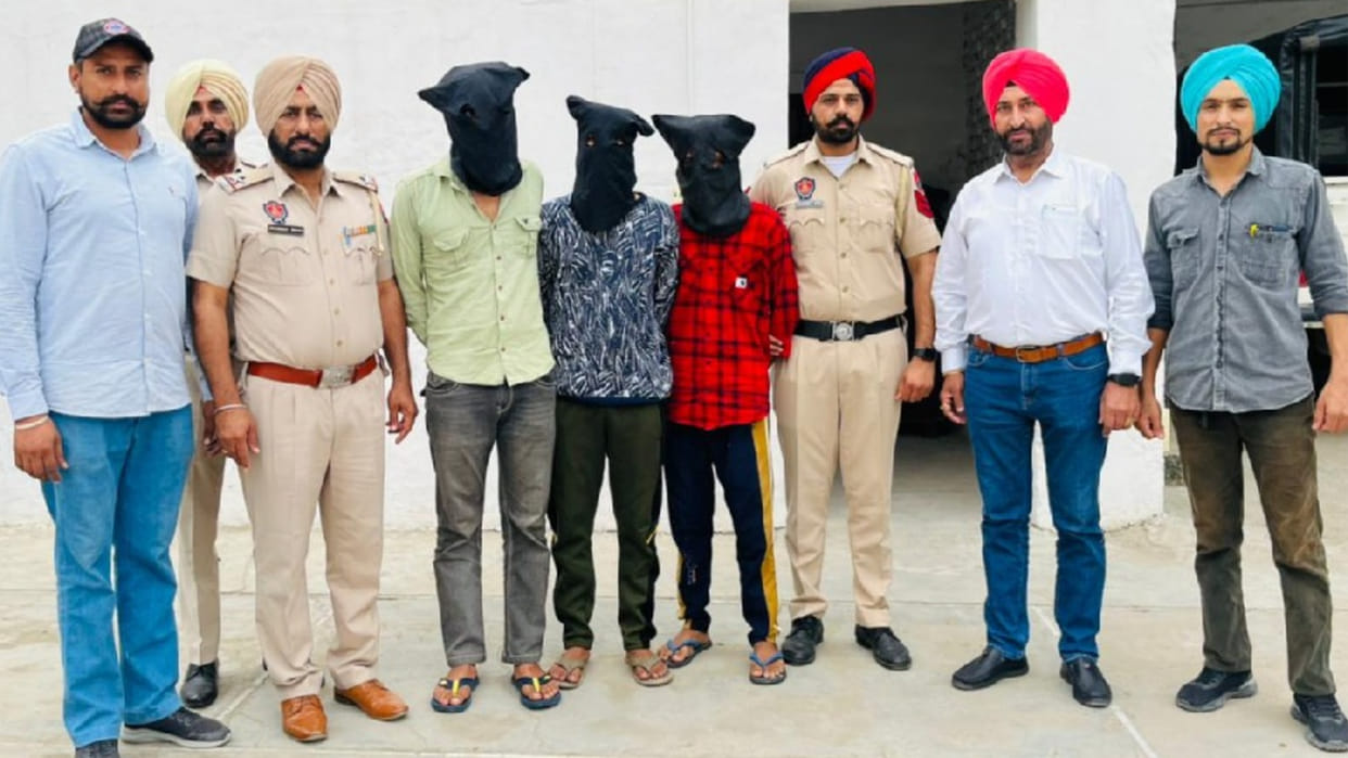 Three accused who snatched the car from Dabwali at gun point, arrested in Punjab