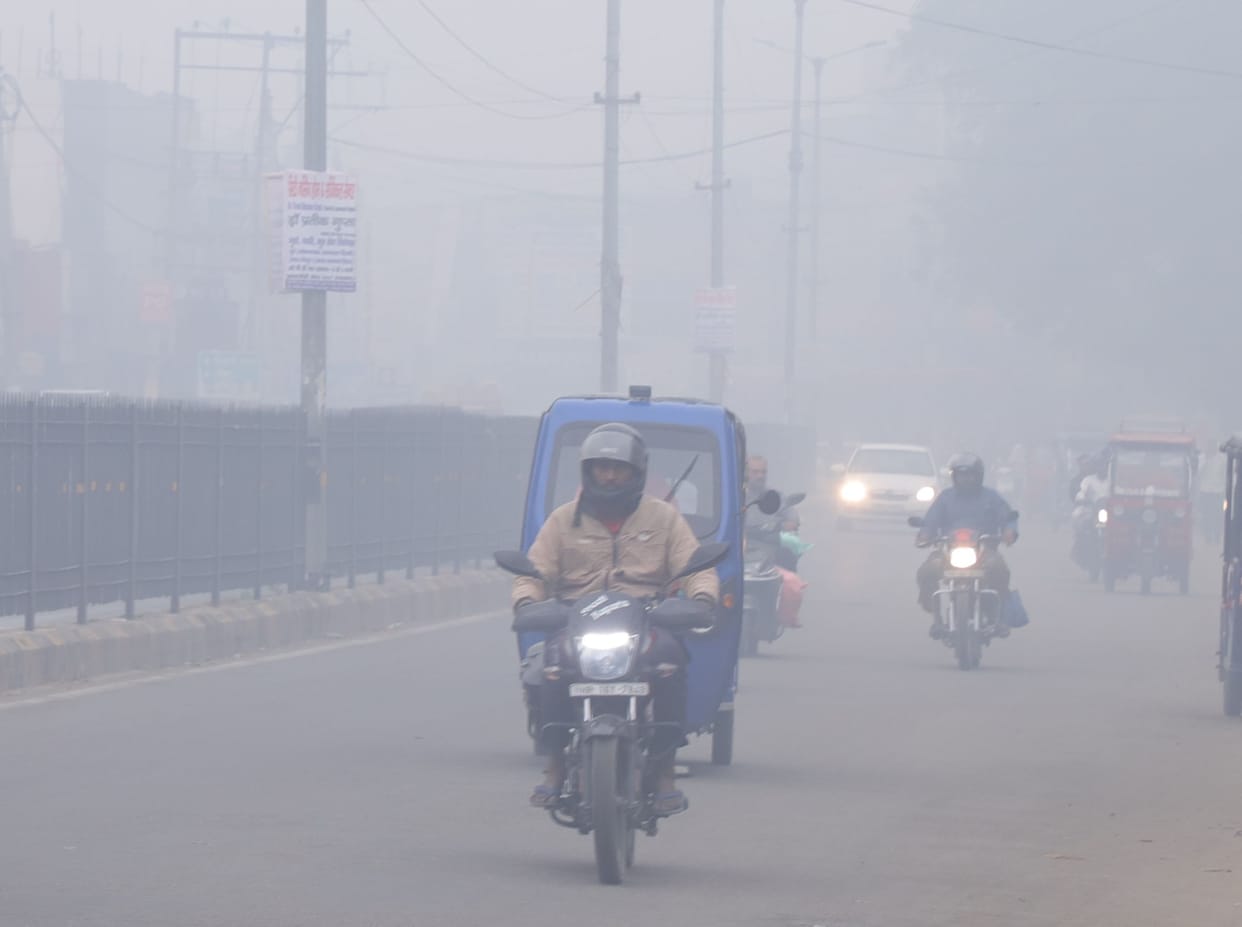 Pollution haze did not leave even after rain, AQI remained 340