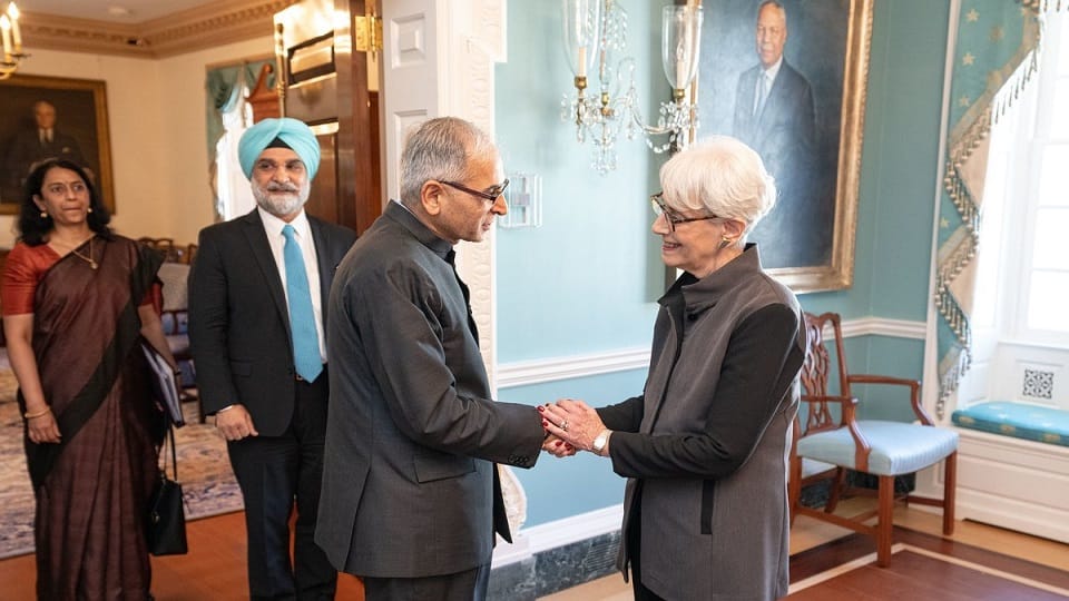 US Deputy Secretary of State Meets to Indian Foreign Secretary  Amb Vinay Mohan Kwatra