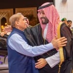 saudi crown prince mohammed bin salman with pakistan PM Shahbaz Sharif
