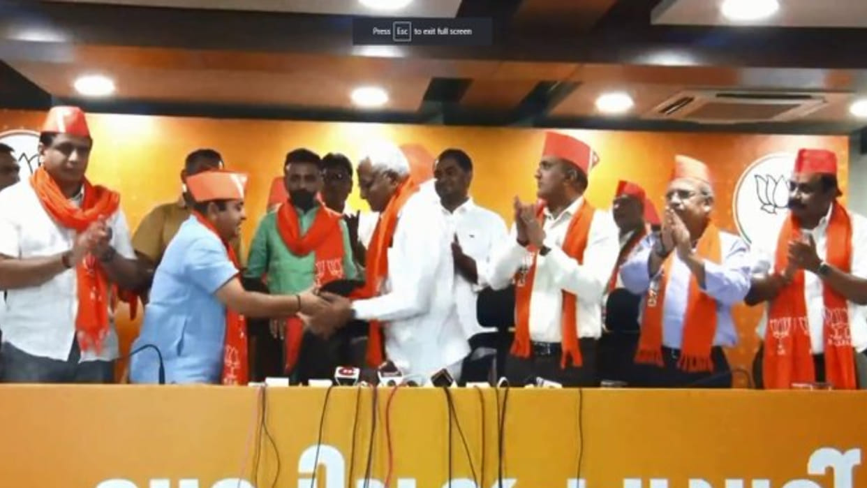 Congress MLA Bhagwan Barad quits joins BJP ahead of Guj assembly polls second in two days