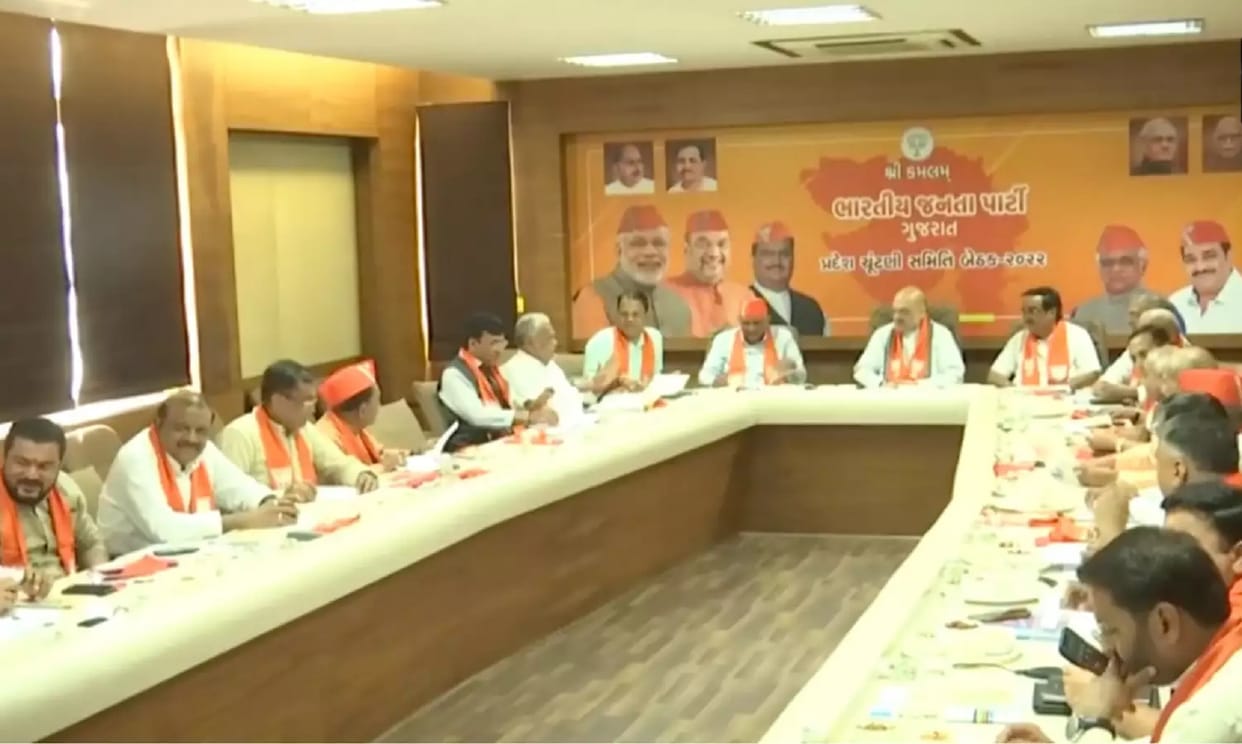 Gujarat Election: Amit Shah Chairs BJP Core Committee Meeting Ahead Of polls