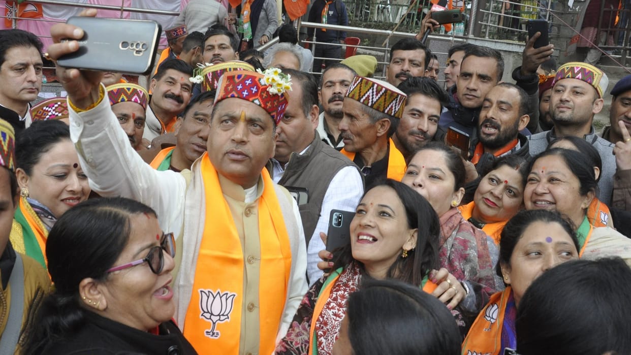 himachal election 2022 cm jairam thakur jansabha in dhalpur kullu