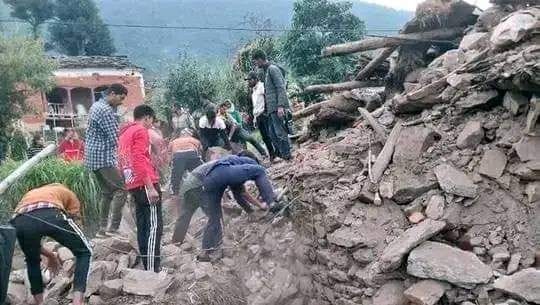 Earth trembled twice due to earthquake in frontier district