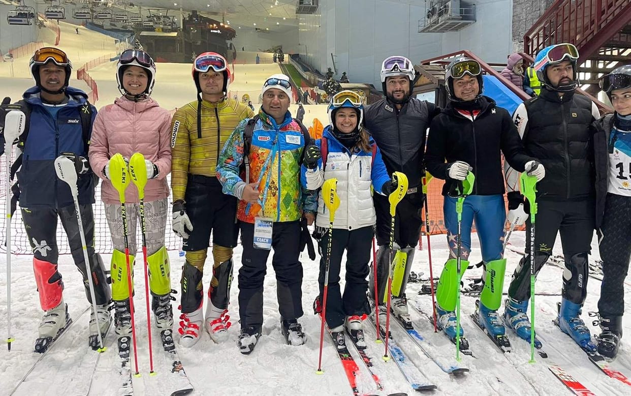 India's team won eight medals in international skiing