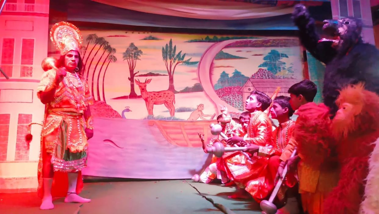 burning lanka scene played in ramleela
