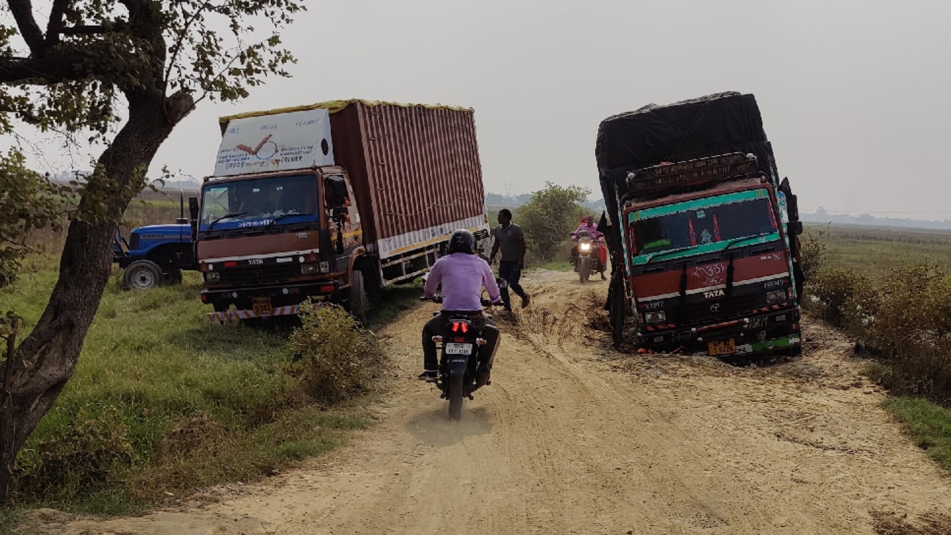 Flood damaged more than half a dozen roads in gorakhpur