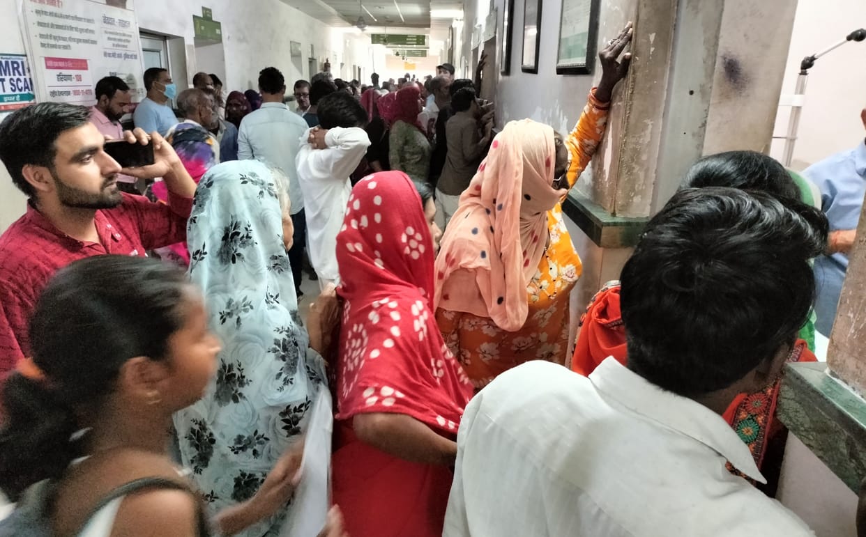 Cases of sore throat and pain increased, crowd of patients engaged in OPD