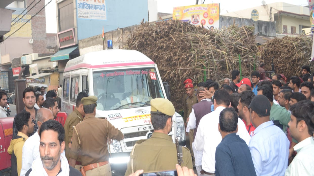 Shamli News: The jam problem of sugarcane vehicular reaches Lucknow, traders have warn to officers