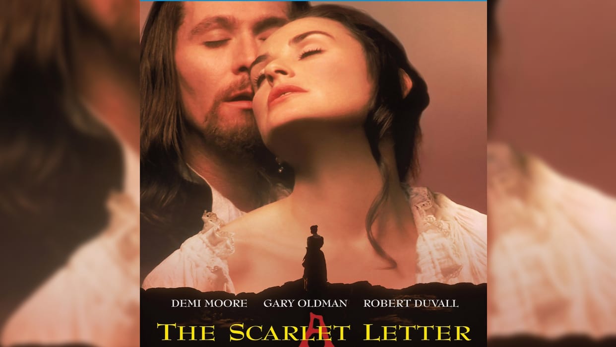 American Actress Demi Moore As Hester Prynne in Scarlet Letter Written By Nathaniel Hawthorne