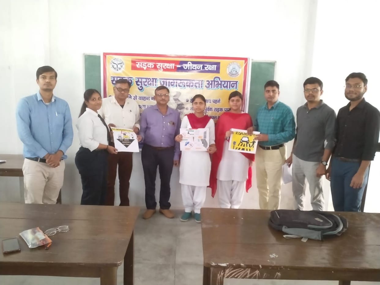 Shruti in the poster competition, Shakeel was the first in the essay