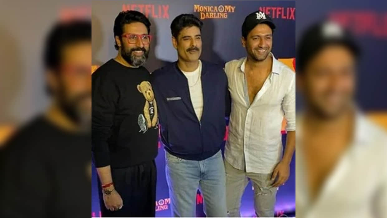 Monica O My Darling Screening rajkummar rao Sikandar Kher calls Vicky Kaushal and Abhishek Bachchan as sisters