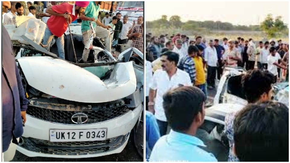 Air Force officer and family killed in road accident Pali Kutch Bhuj