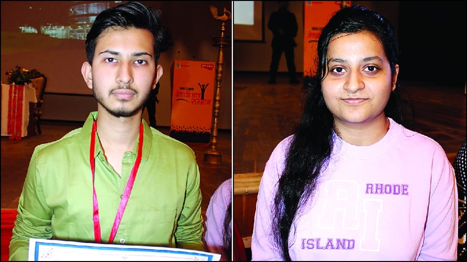 Amar Ujala Meritorious Student Award jammu: Student said hard work is true partner not luck