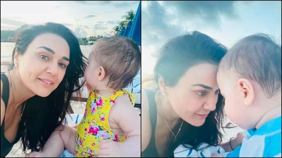 bollywood actress Preity Zinta celebrate gia and jai first birthday shared photos and write sweet note
