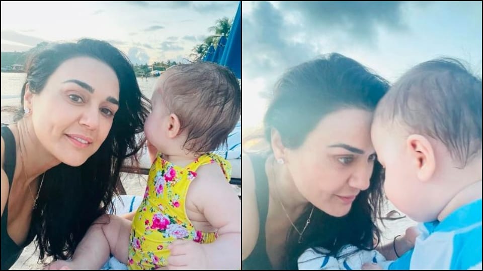 bollywood actress Preity Zinta celebrate gia and jai first birthday shared photos and write sweet note