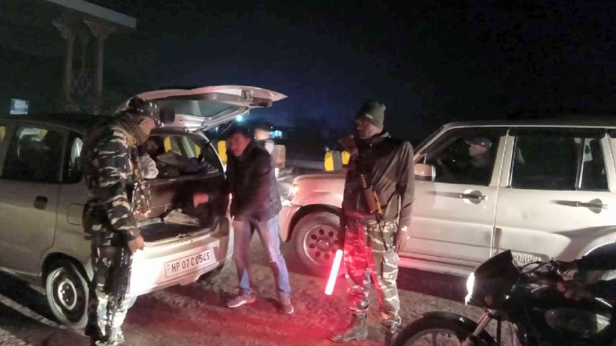 himachal election 2022, security Increased at Parwanoo, BBN and borders at the entrance