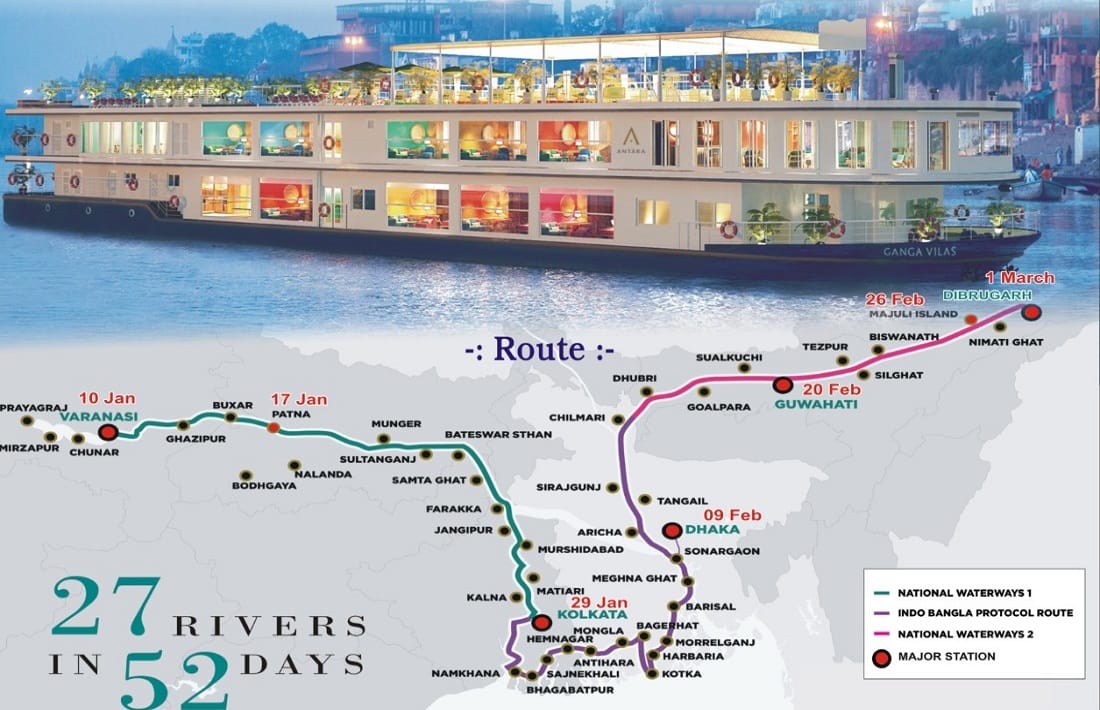 world longest and exciting Ganga Vilas river cruise journey will start from Kashi CM Yogi announced date