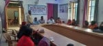 डुमरियागंज ब्लॉक पर खाद्य पोषण, स्वास्थ्य एवं स्वच्छता प्रशिक्षण में उपस्थित ब्लॉककर्मी व स्वा?