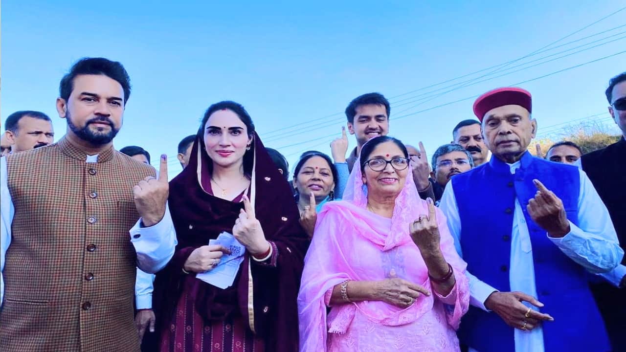 himachal election  2022 hp vidhan sabha chunav, BJP Leaders Including President JP Nadda, CM Jairam Photos