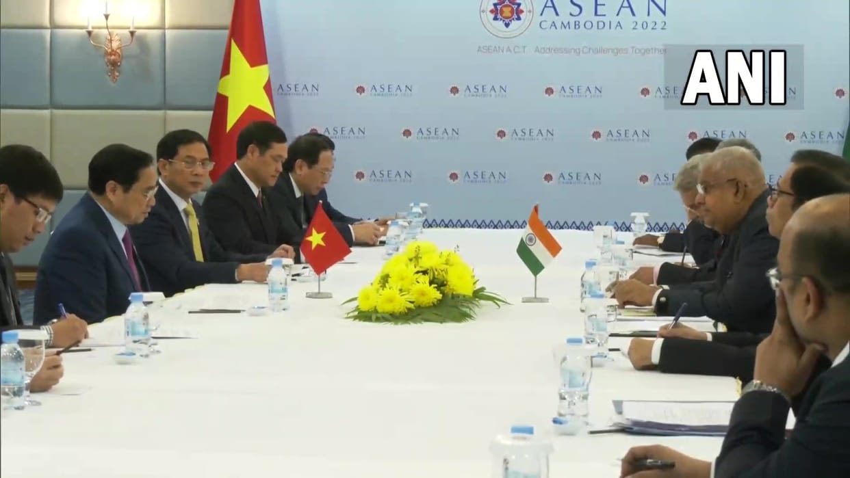 ASEAN-India Commemorative Summit in Phnom Penh, Dhankhar met Vietnam PM Pham Minh Chinh