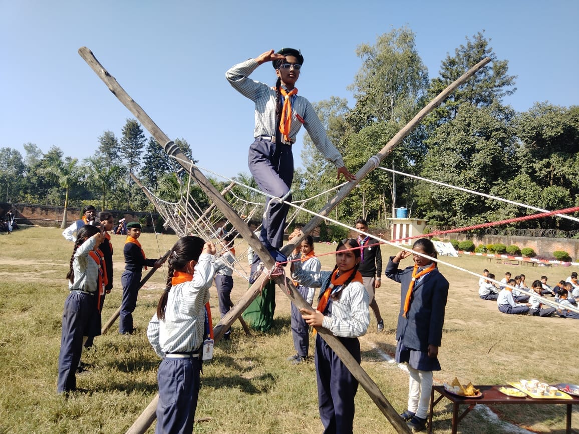 Adventure activities performed in scout camp