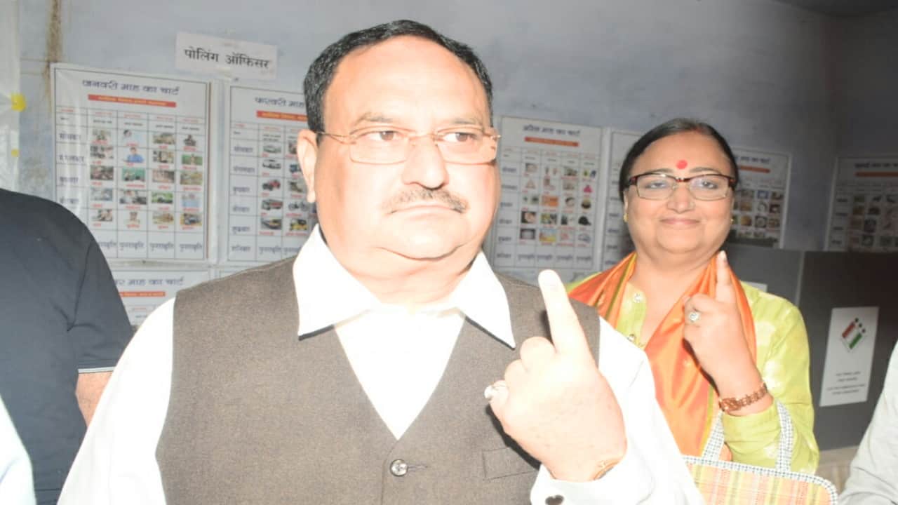 himachal election  2022 hp vidhan sabha chunav, BJP Leaders Including President JP Nadda, CM Jairam Photos