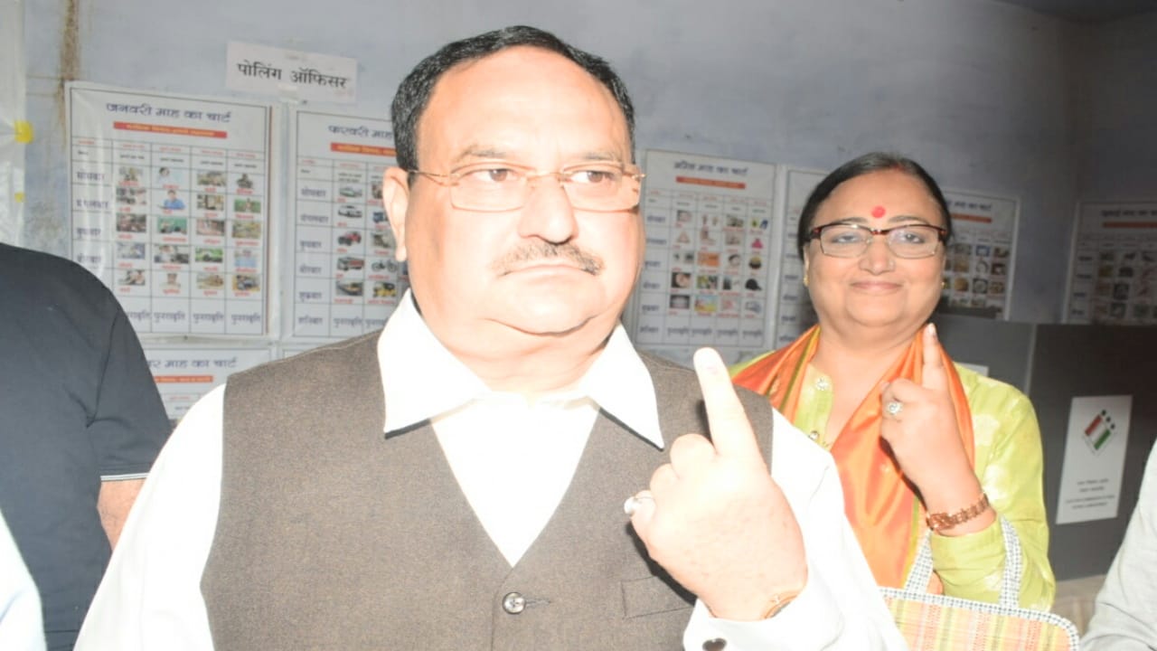 himachal election  2022 hp vidhan sabha chunav, BJP Leaders Including President JP Nadda, CM Jairam Photos