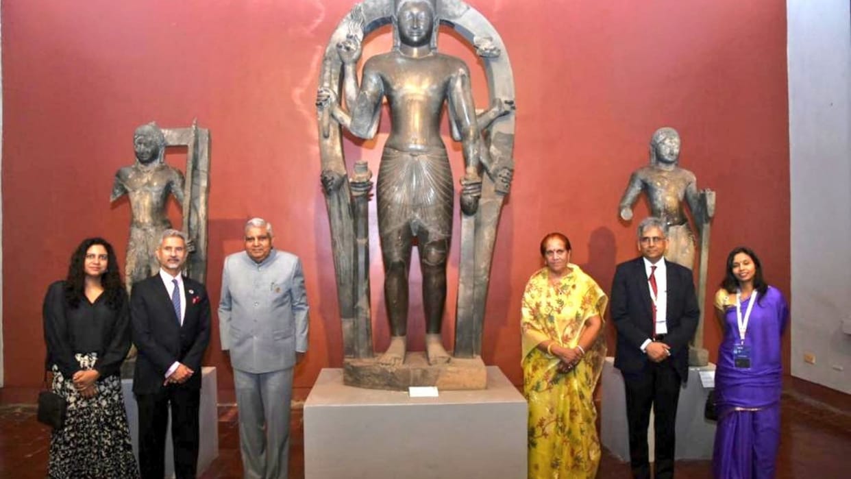 Vice President jagdeep Dhankhar visits historic National Museum in Phnom Penh and meets Cambodian Senate Prez