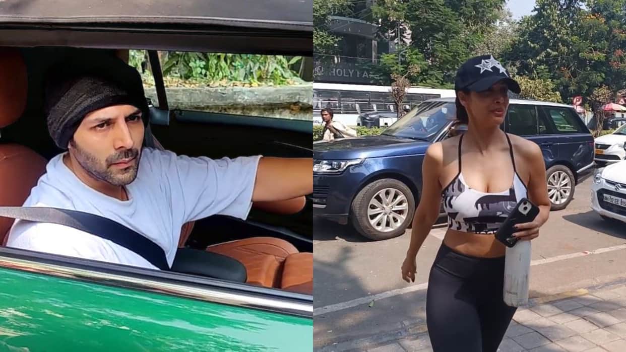 Bollywood Celebrities from kartik aaryan malaika arora ananya panday spotted on mumbai streets see pics here