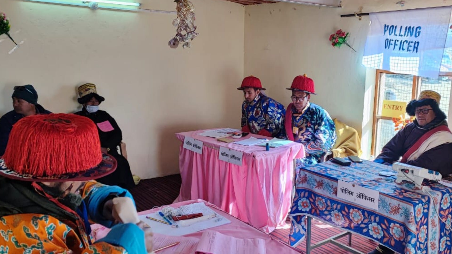 himachal election 2022 polling at Tashigang world highest polling booth