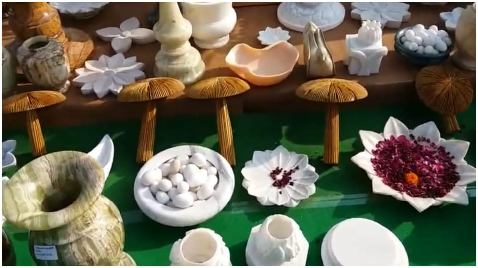 Rajasthan stone market granite gem and sand stone exhibition in jaipur
