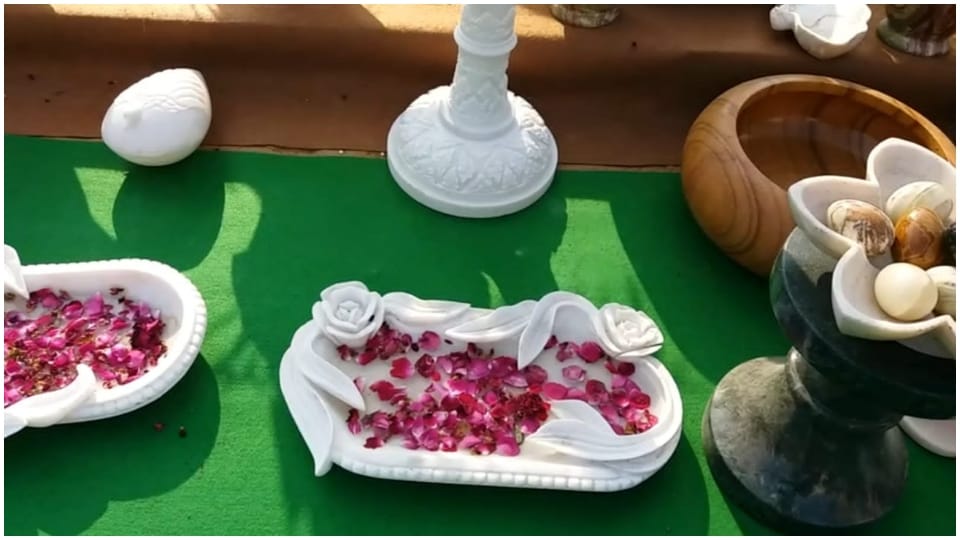 Rajasthan stone market granite gem and sand stone exhibition in jaipur