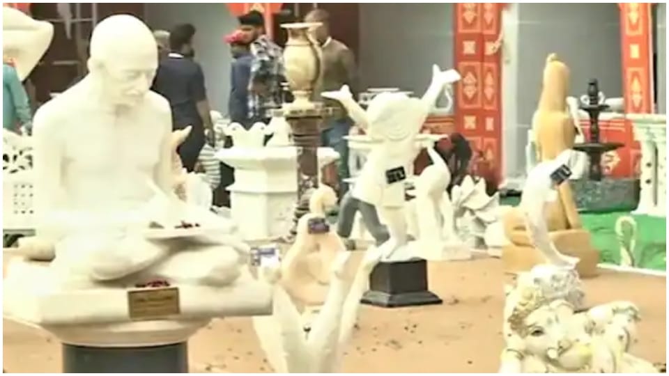 Rajasthan stone market granite gem and sand stone exhibition in jaipur